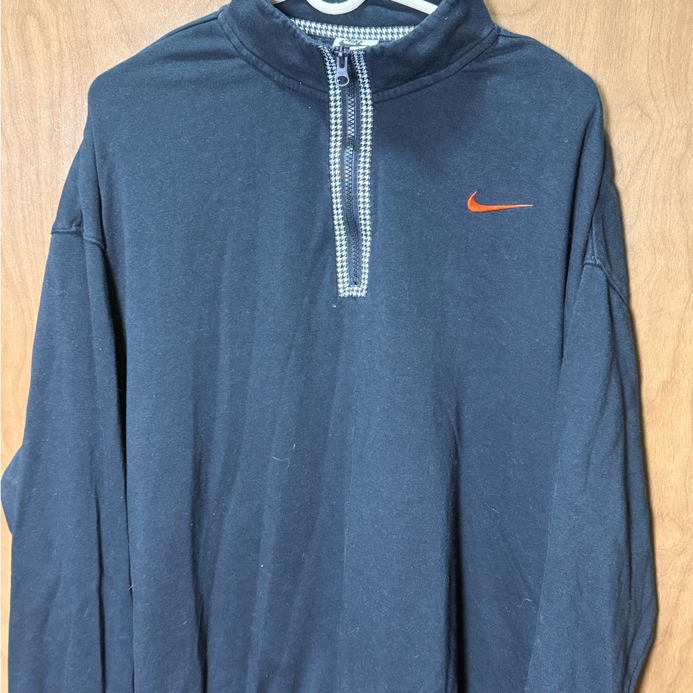 Nike‎ Black Half-Zip with Orange Logo